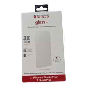 F3. ZAGG Shield Glass + Protector for Apple iPhone 6 Plus/6s Plus/7 Plus/8 Plus